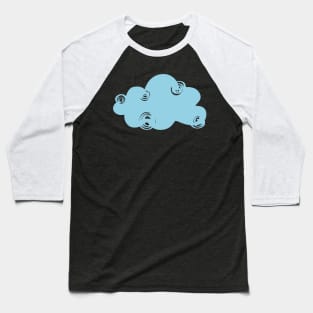 Spiral blue cloud Baseball T-Shirt